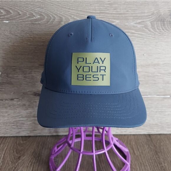 PING Golf Play Your Best Flexfit Snapback Cap Blue - Picture 1 of 5